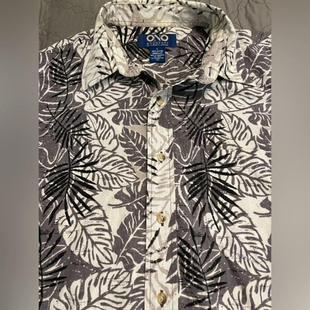 Vintage The Ono Shirt by Liberty House Large Hawaiian Shirt Button‎ Down Fl…